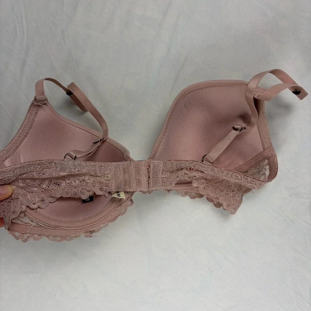 Lucky Brand Women's Lace Bra Muted Nude Pink Size 34C NWOT‎
